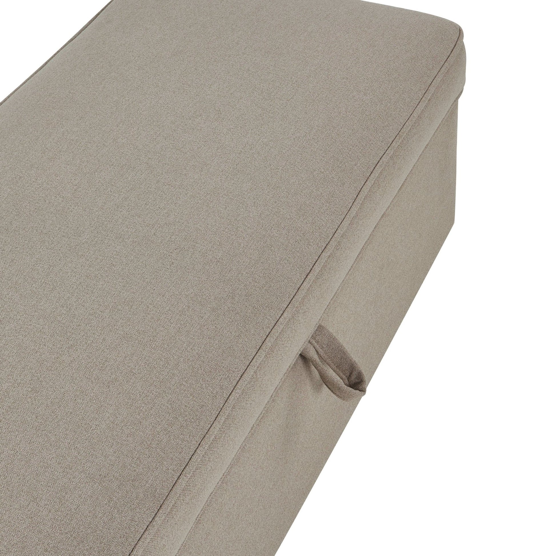 Soho Rectangle Ottoman Storage - Oatmeal - DUSK