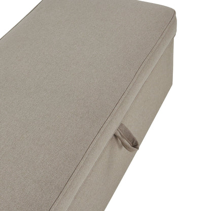 Soho Rectangle Ottoman Storage - Oatmeal - DUSK