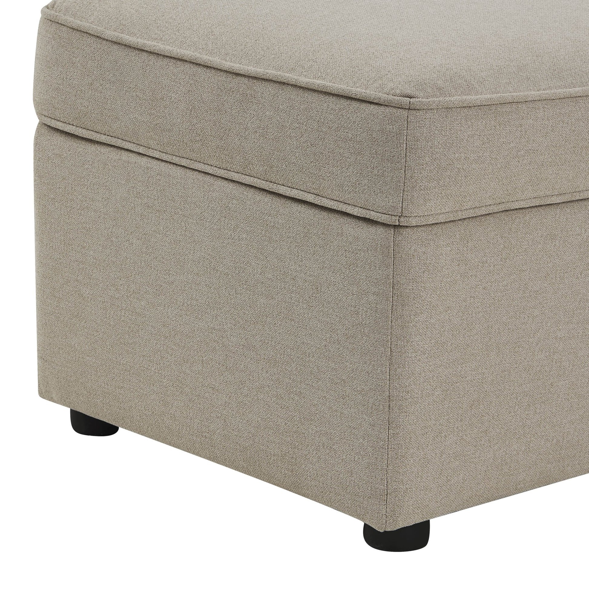 Soho Rectangle Ottoman Storage - Oatmeal - DUSK