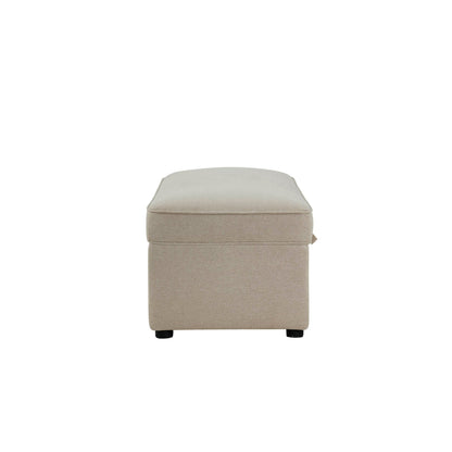 Soho Rectangle Ottoman Storage - Oatmeal - DUSK