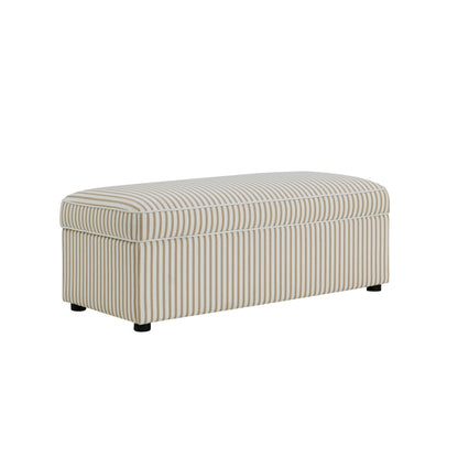 Soho Rectangle Ottoman Storage - Sand Stripe - DUSK