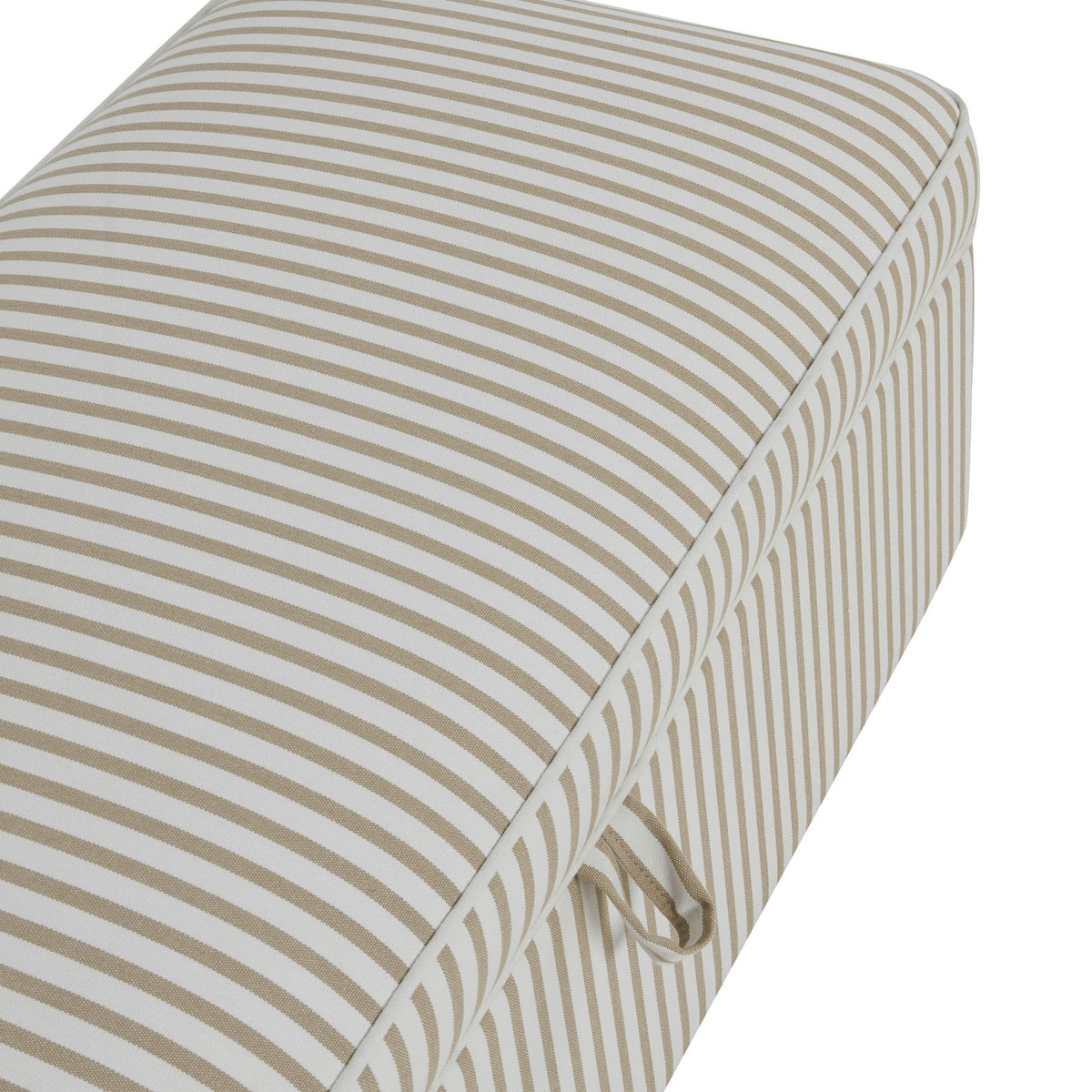 Soho Rectangle Ottoman Storage - Sand Stripe - DUSK