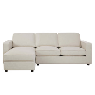 Soho Left Hand Storage Chaise Sofa - Beige – DUSK