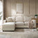 Soho Left Hand Storage Chaise Sofa - Beige – DUSK