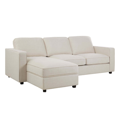 Soho Right Hand Chaise Sofa - Beige - DUSK