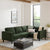 Soho Right Hand Corner Sofa - Dark Olive - DUSK