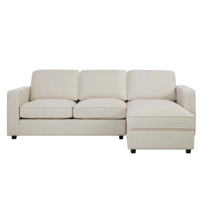 Soho Right Hand Storage Chaise Sofa - Beige - DUSK