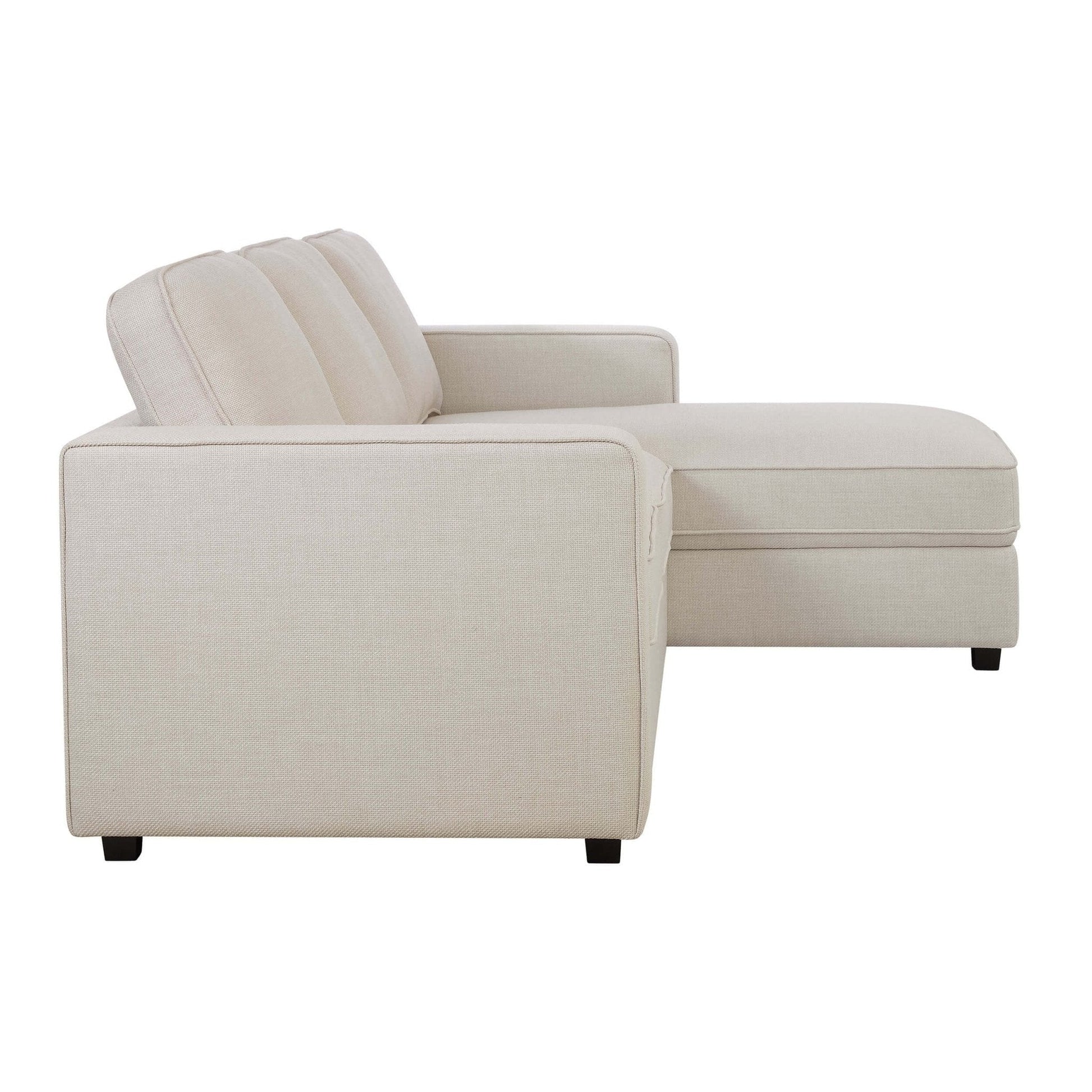 Soho Right Hand Storage Chaise Sofa - Beige - DUSK