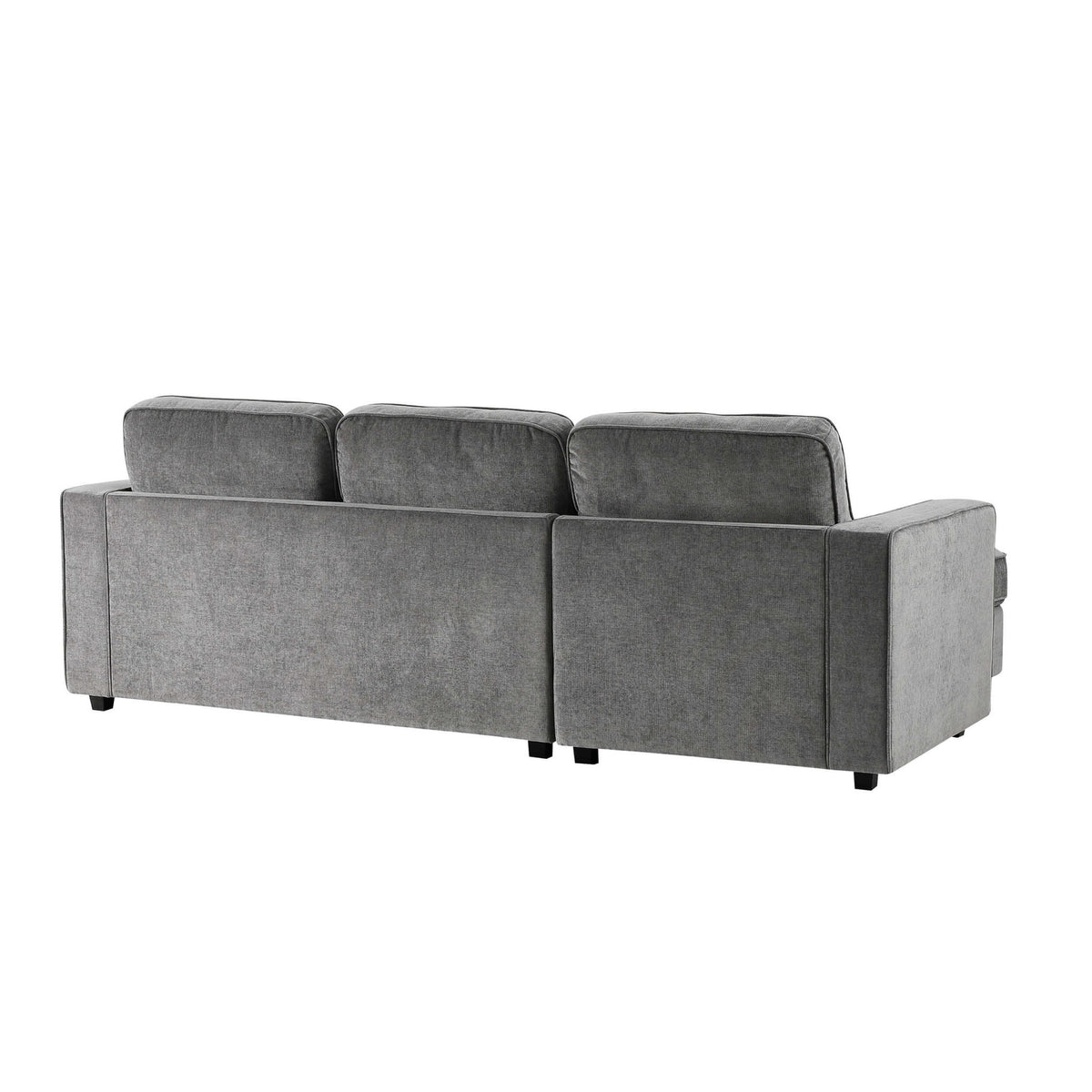 Soho Right Hand Storage Chaise Sofa - Grey - DUSK