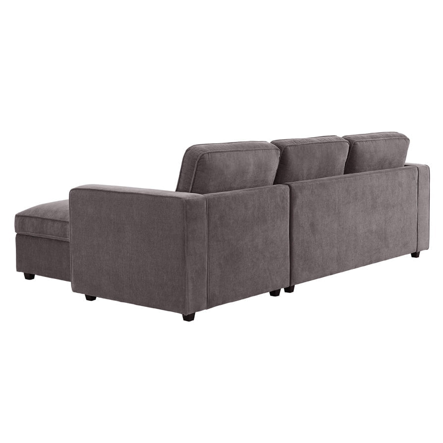 Soho Right Hand Storage Chaise Sofa - Grey - DUSK