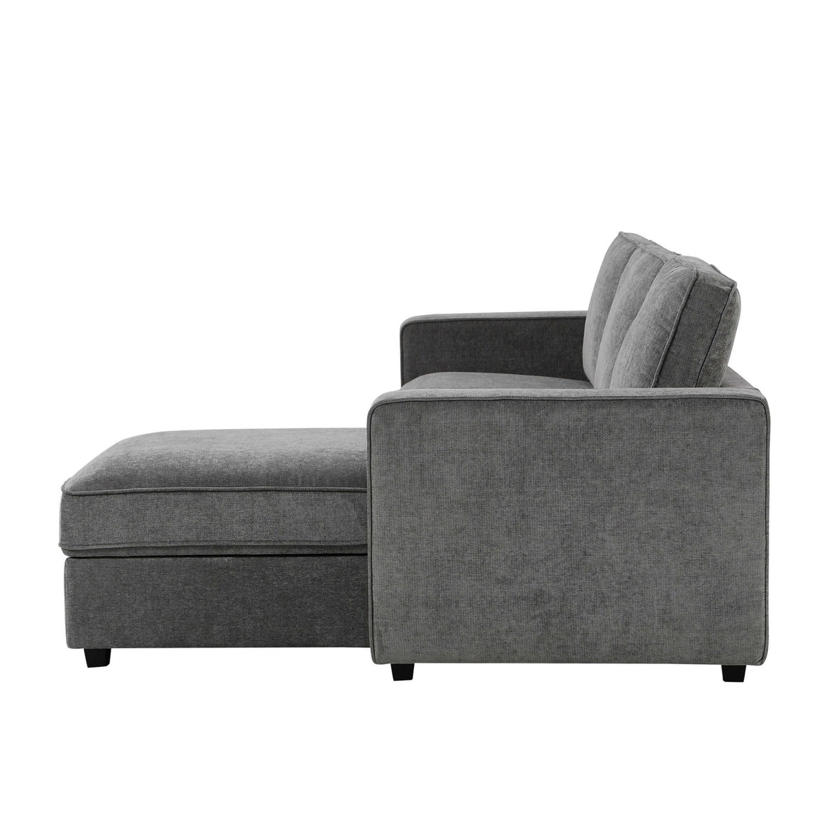 Soho Right Hand Storage Chaise Sofa - Grey - DUSK