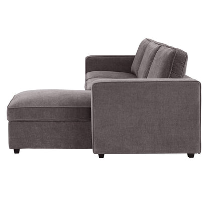 Soho Right Hand Storage Chaise Sofa - Grey - DUSK