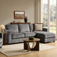 Soho Right Hand Storage Chaise Sofa - Grey - DUSK