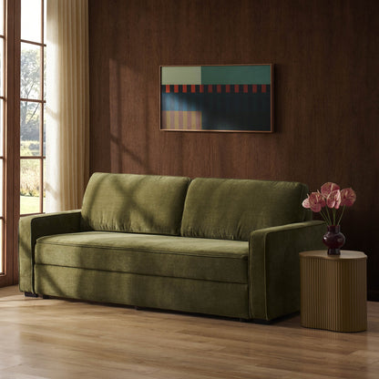 Soho Sofa Bed - Chenille Olive - DUSK