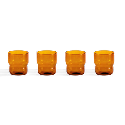 Sonne Colour Glass Tumblers - Set of 4 - Amber - DUSK