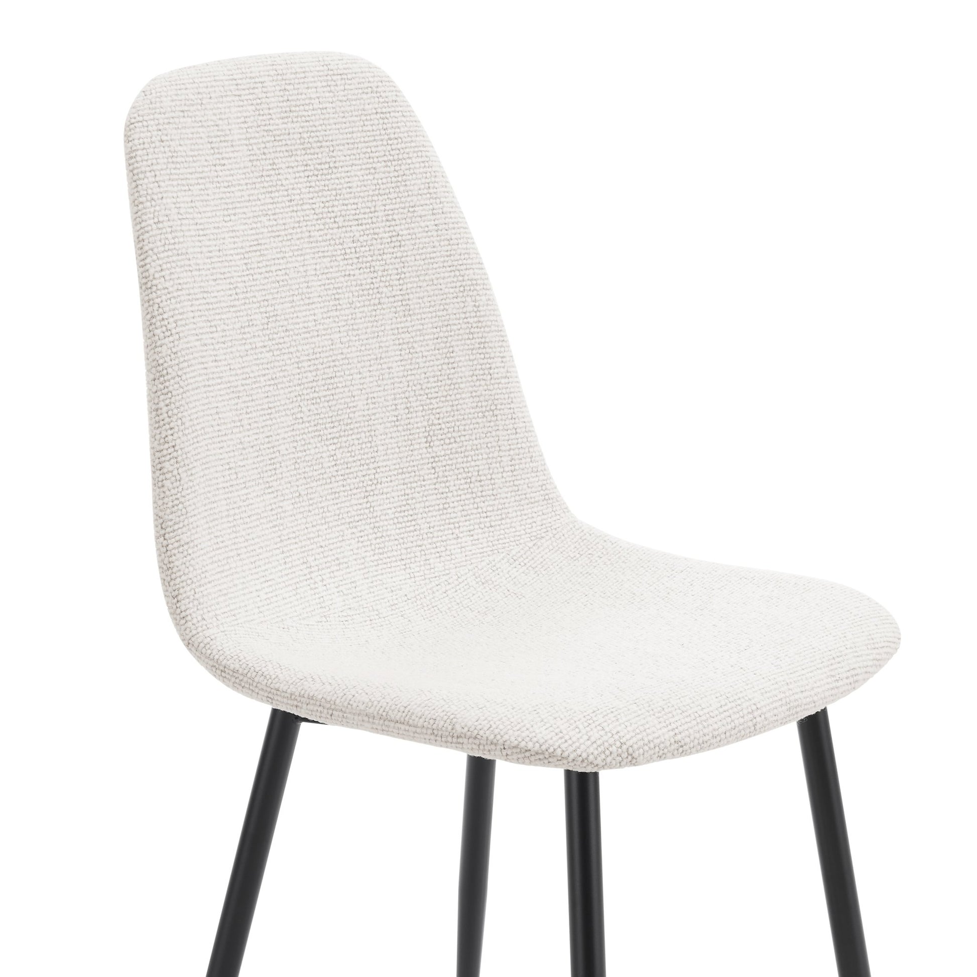 Sophia Set of 2 Dining Chairs - Boucle - Ivory - DUSK