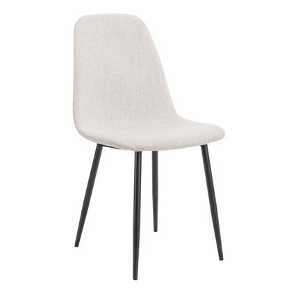 Sophia Set of 2 Dining Chairs - Boucle - Ivory - DUSK