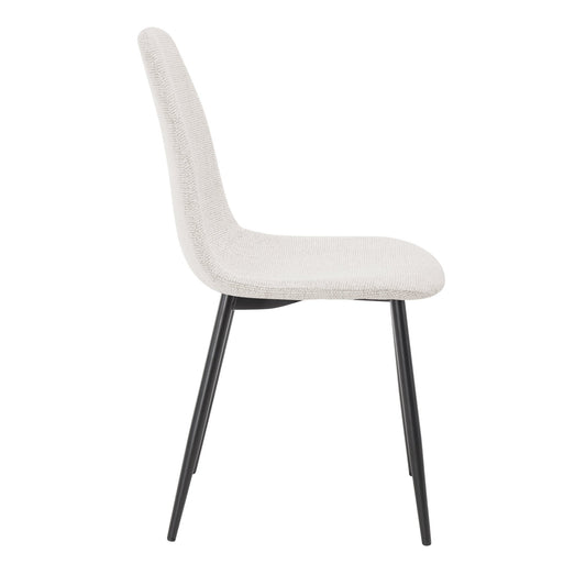 Sophia Set of 2 Dining Chairs - Boucle - Ivory - DUSK