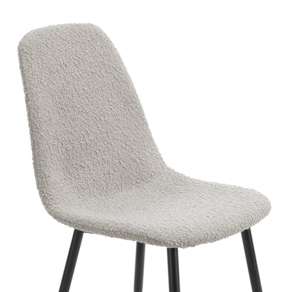 Sophia Set of 2 Dining Chairs - Boucle - Taupe - DUSK