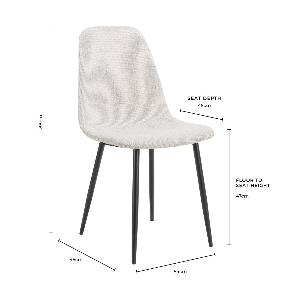 Sophia Set of 2 Dining Chairs - Velvet - Pink - DUSK