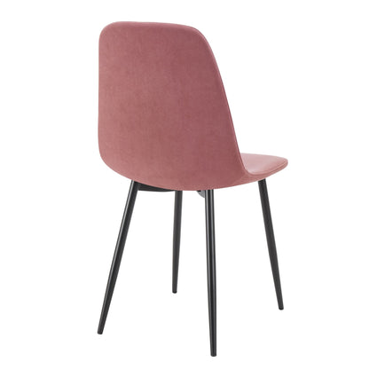 Sophia Set of 2 Dining Chairs - Velvet - Pink - DUSK