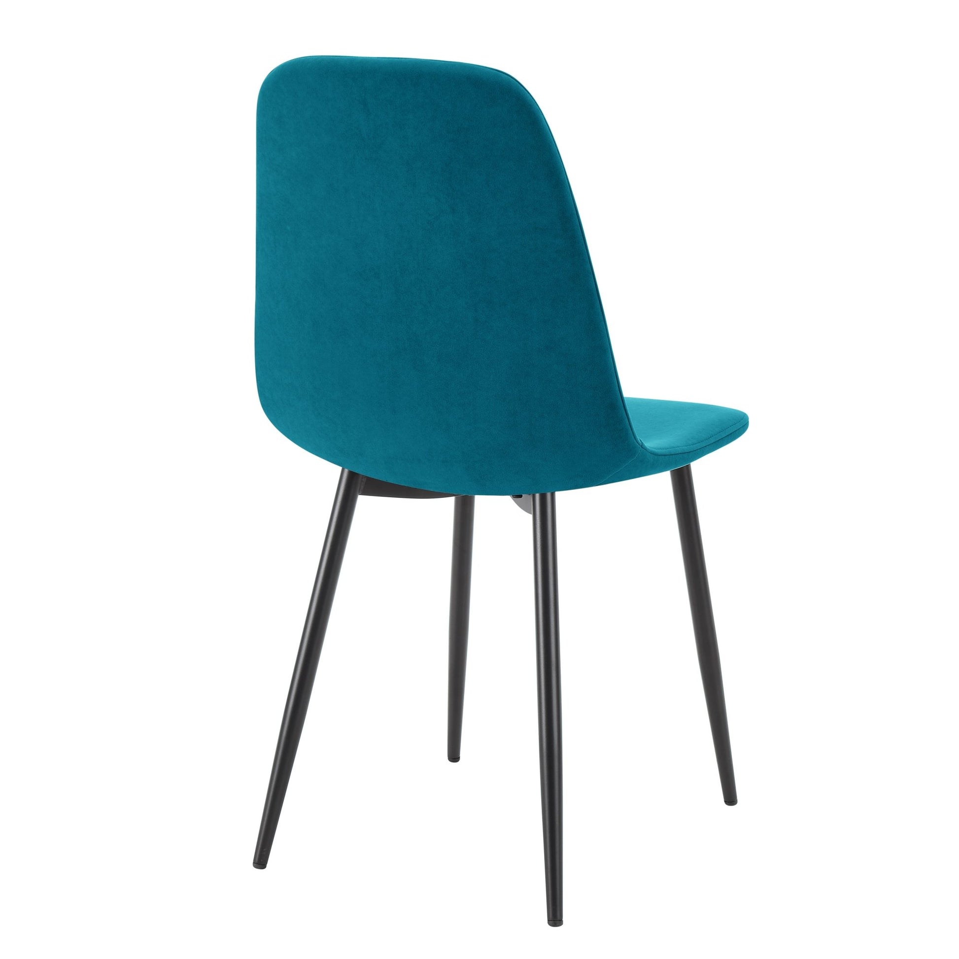 Sophia Set of 2 Dining Chairs - Velvet - Teal Blue - DUSK