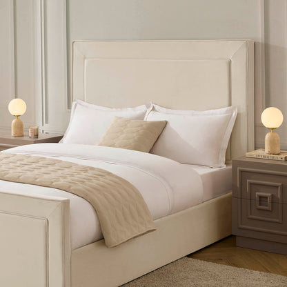 Sorrento Ottoman Storage Bed - Ecru/White - DUSK