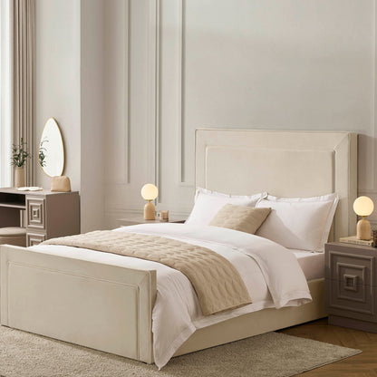 Sorrento Ottoman Storage Bed - Ecru/White - DUSK
