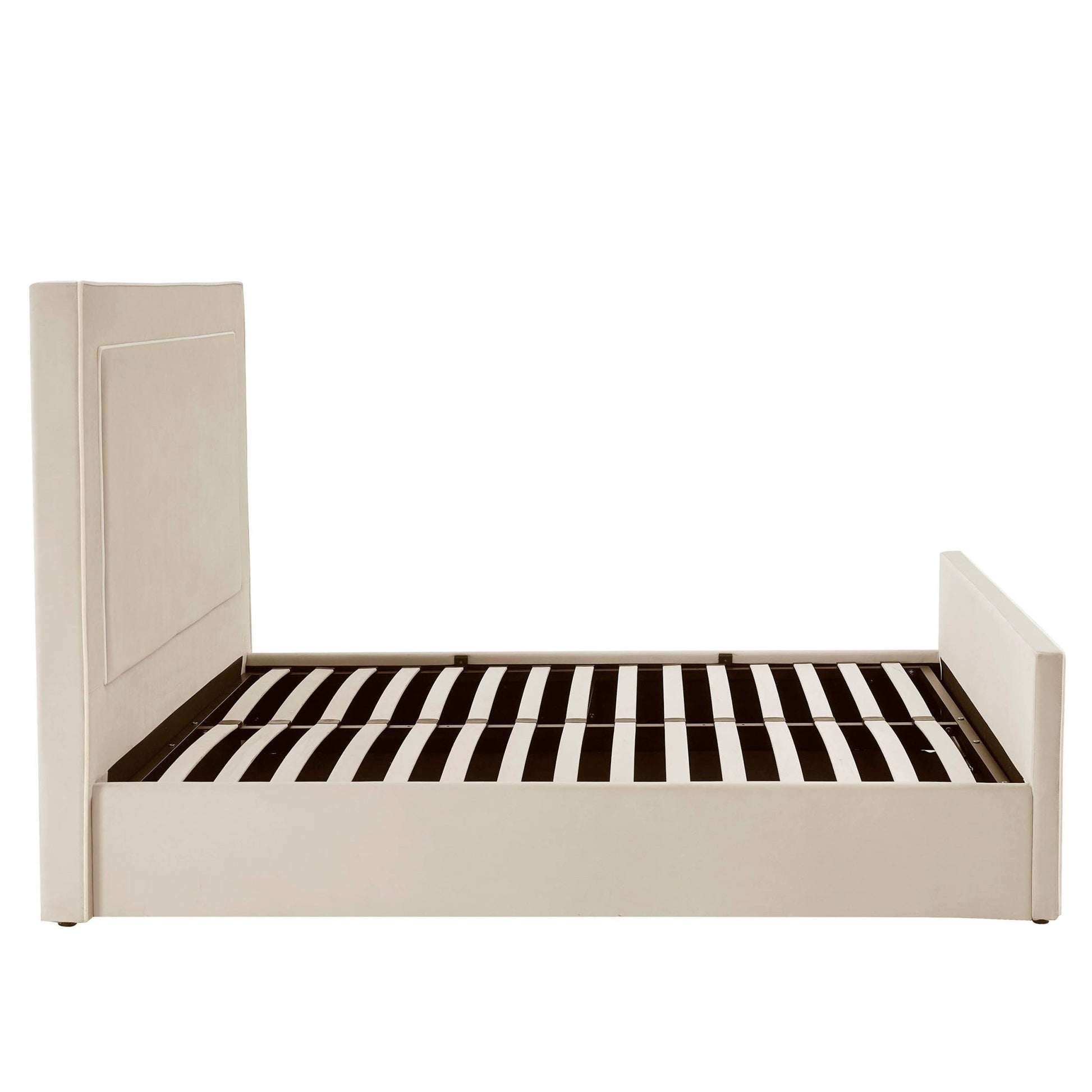 Sorrento Ottoman Storage Bed - Ecru/White - DUSK