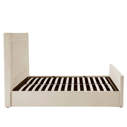 Sorrento Ottoman Storage Bed - Ecru/White - DUSK