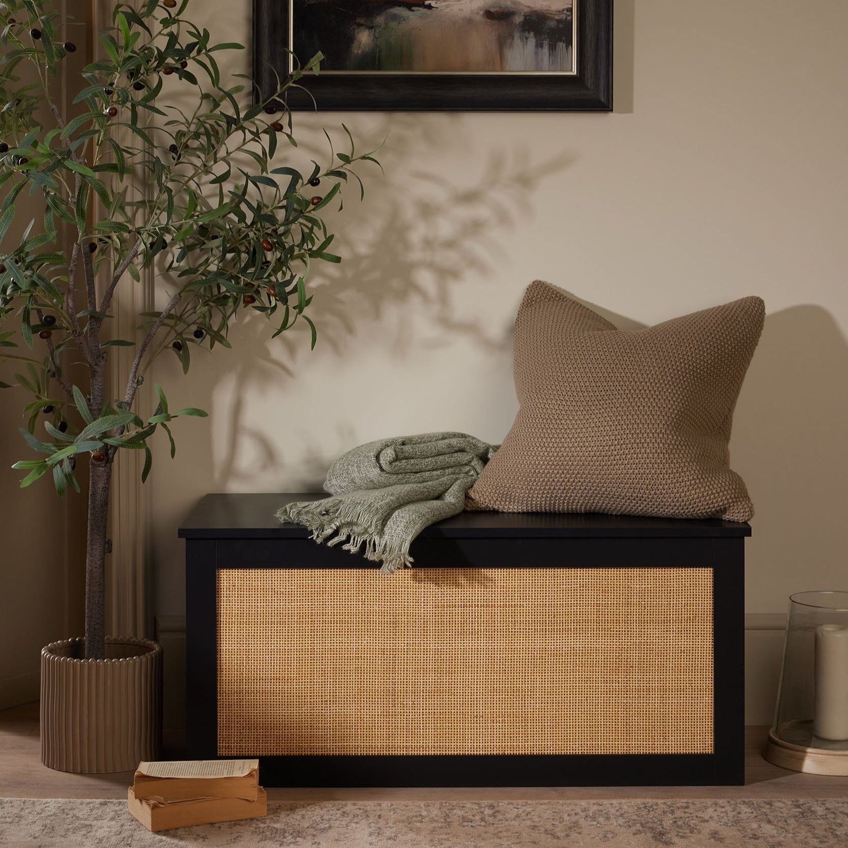 St Ives Heavyweight Knit Sofa Cushion Cover - Taupe - DUSK