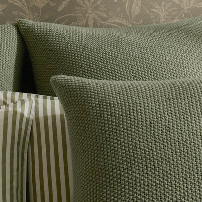 St Ives Knit Cushion Cover - Green - DUSK
