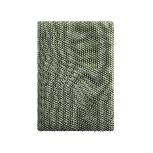 St Ives Knit Sofa Throw - Green - DUSK