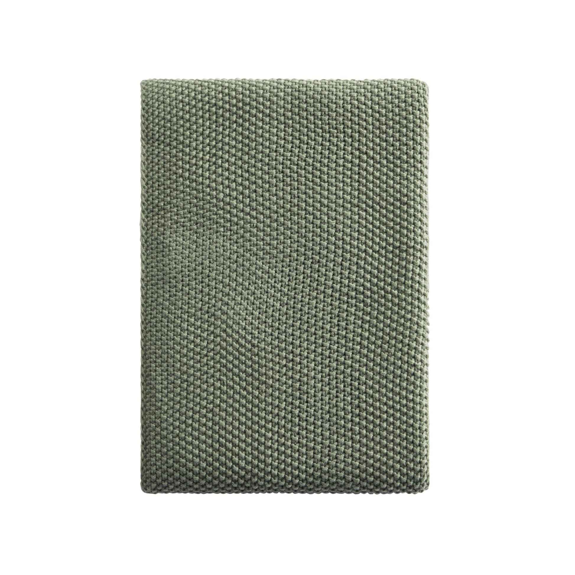 St Ives Knit Throw - Green - DUSK