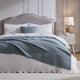 St Ives Lightweight Knit Throw - Dusty Blue - DUSK