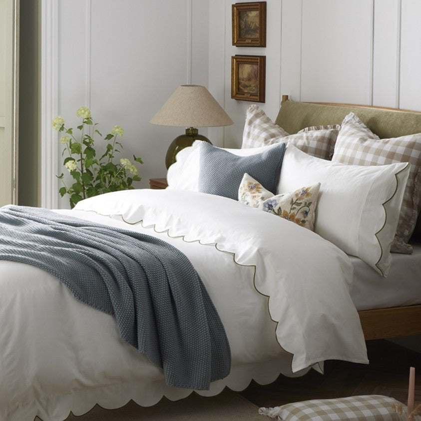 St Ives Lightweight Knit Throw - Dusty Blue - DUSK