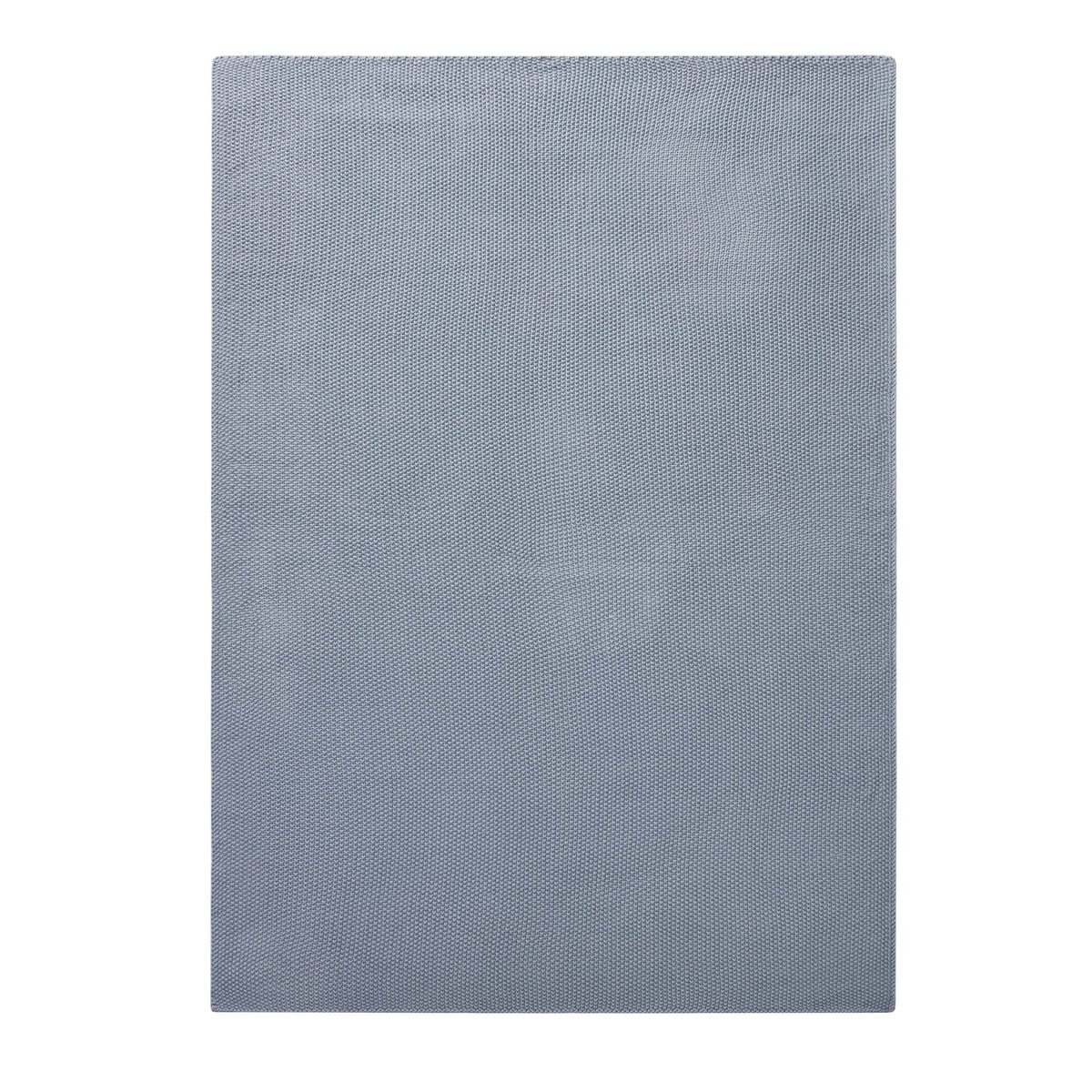 St Ives Lightweight Knit Throw - Dusty Blue - DUSK