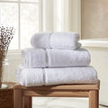St Tropez Spa Embroidery Towel Collection - White - DUSK