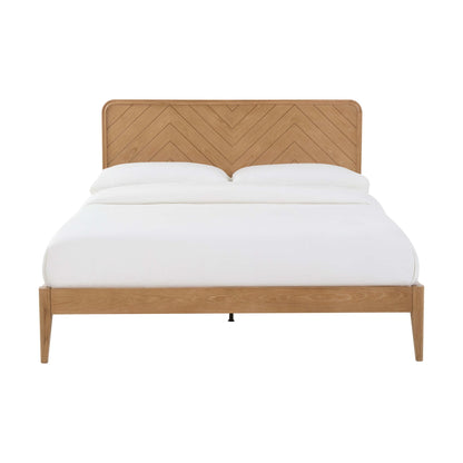 Stockholm Chevron Bed Frame - Natural - DUSK