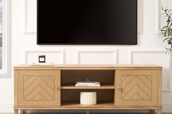 Stockholm Wood Veneer TV Unit - Light Wood - DUSK