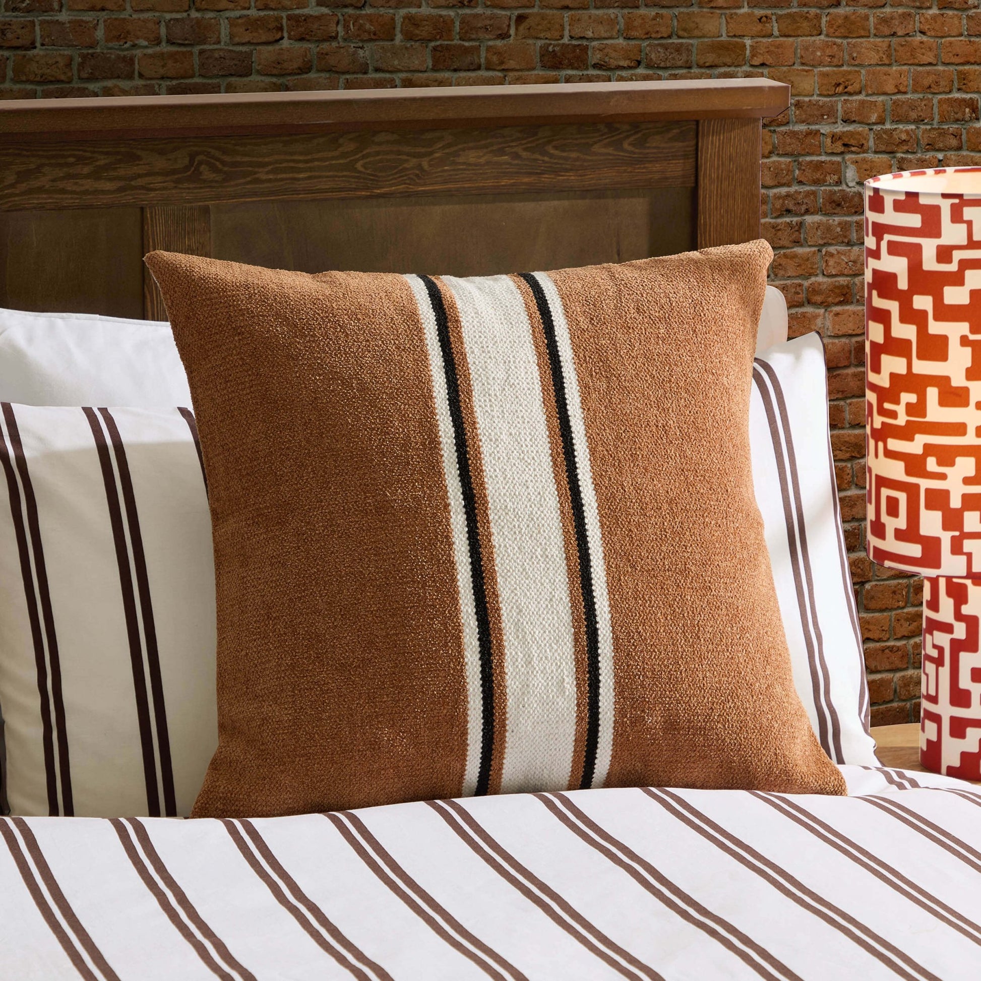 Stripe Cushion Cover - Tan - DUSK