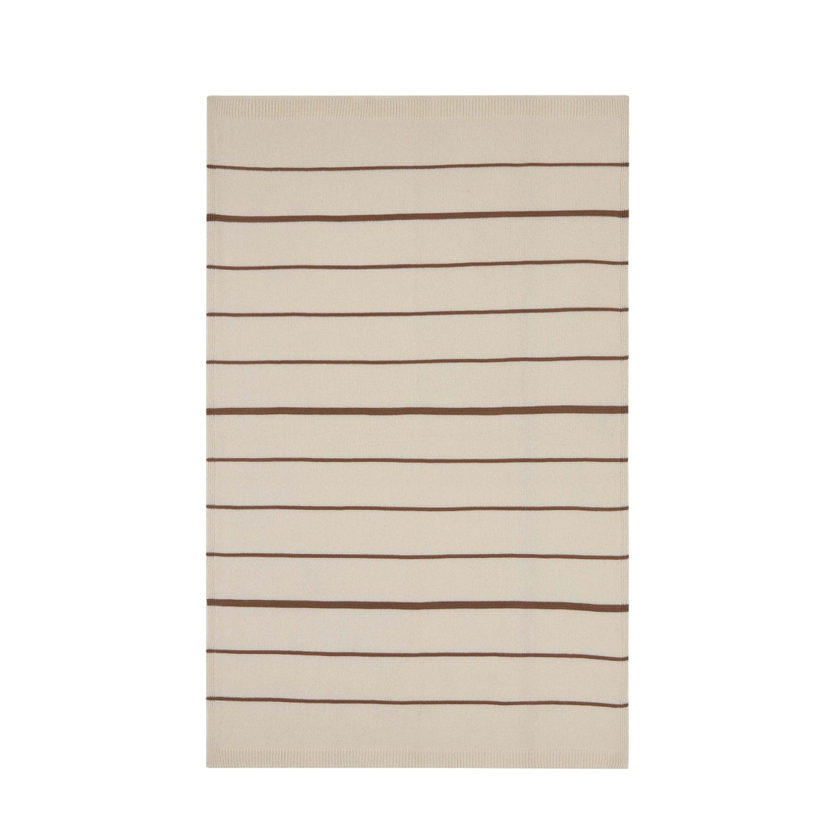 Stripe Knit Sofa Throw - Taupe - DUSK