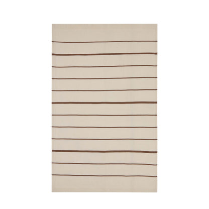 Stripe Knit Sofa Throw - Taupe - DUSK