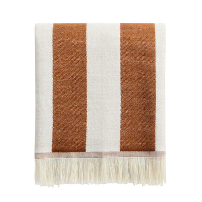 Stripe Throw - Burnt Orange - DUSK