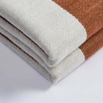 Stripe Throw - Burnt Orange - DUSK