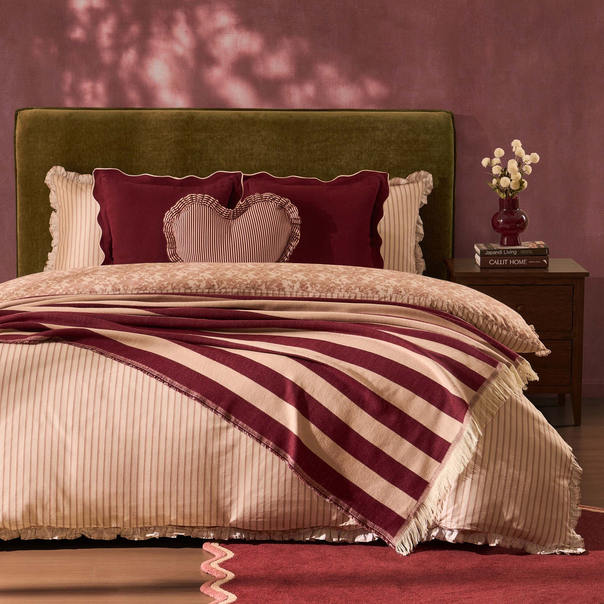 Stripe Throw - Pink - DUSK