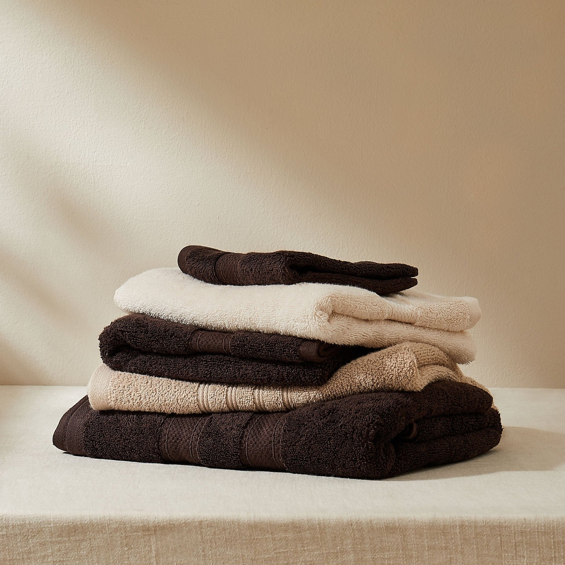 Super Soft Bamboo Cotton Blend Towel Collection - Chocolate - DUSK