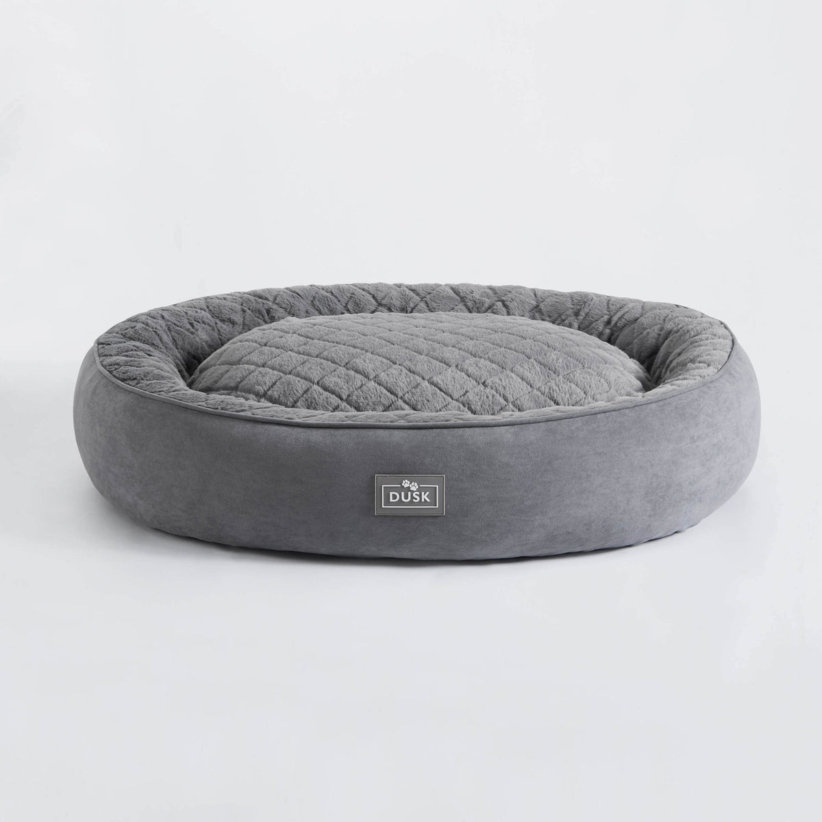 Super Soft Faux Fur Dog Bed - Charcoal - DUSK