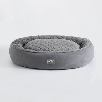 Super Soft Faux Fur Dog Bed - Charcoal - DUSK