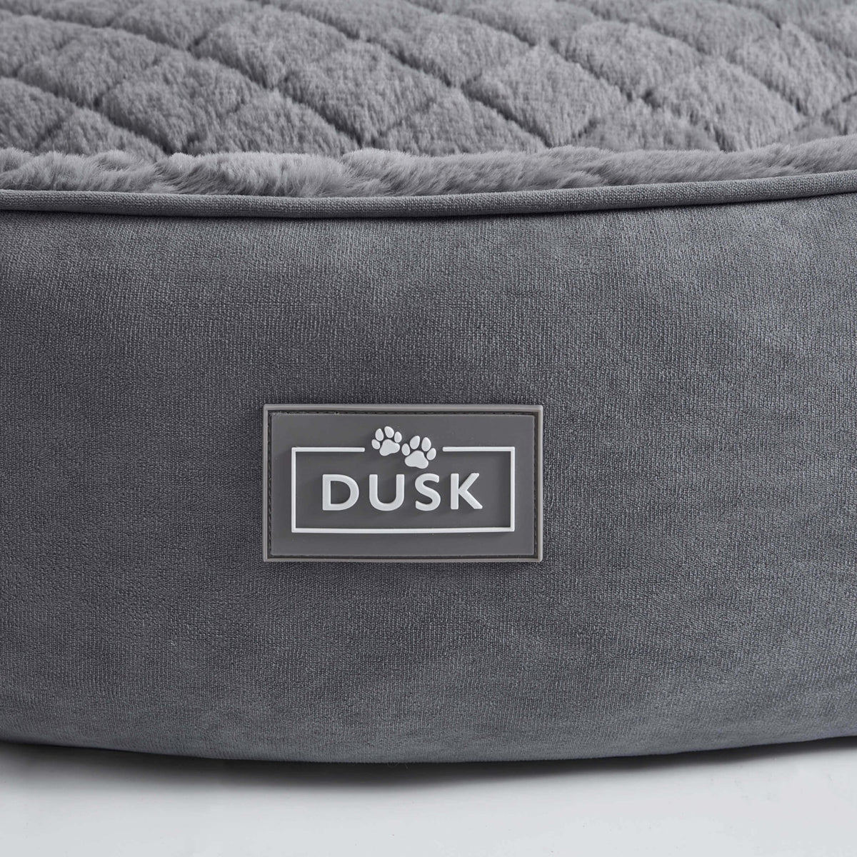 Super Soft Faux Fur Dog Bed - Charcoal - DUSK